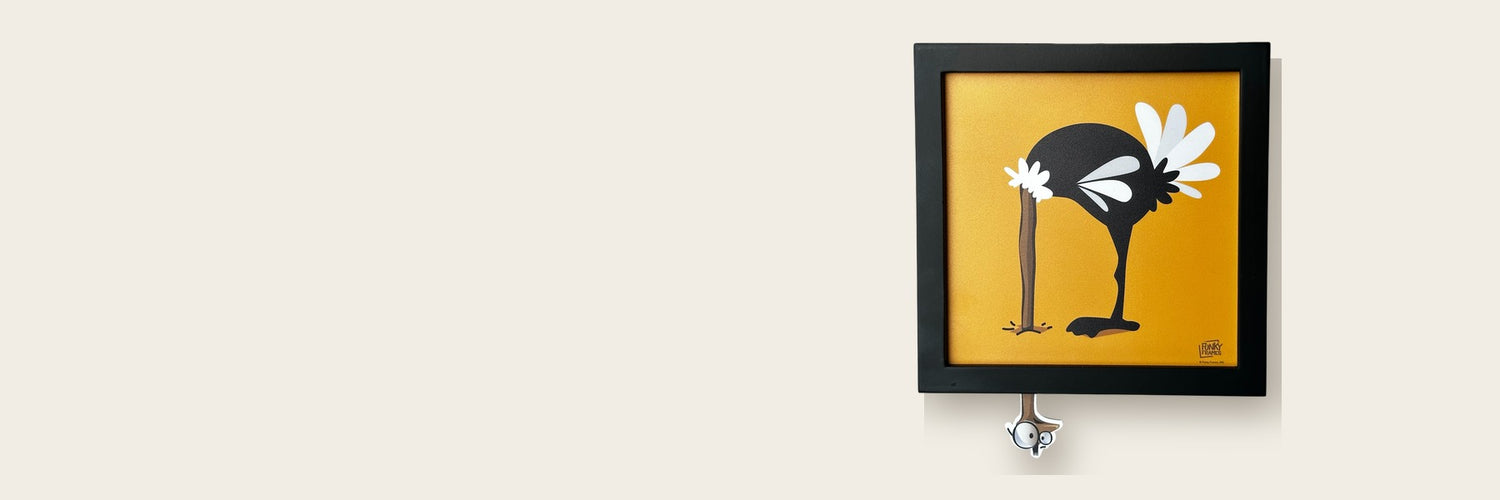 Funky Frames — L'autruche qui sort du cadre