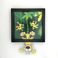 cadre-deco-Escapade-en-Palombie-Funky-Frames-noir