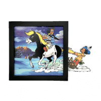 cadre-deco-Glissade-avec-Petit-Tonnerre-Funky-Frames-noir