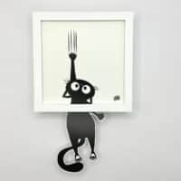 cadre-deco-Black-Cat-Funky-Frames-blanc
