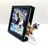 cadre-deco-Glissade-avec-Petit-Tonnerre-Funky-Frames-noir-profil