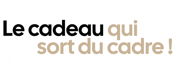 LE CADEAU QUI SORT DU CADRE